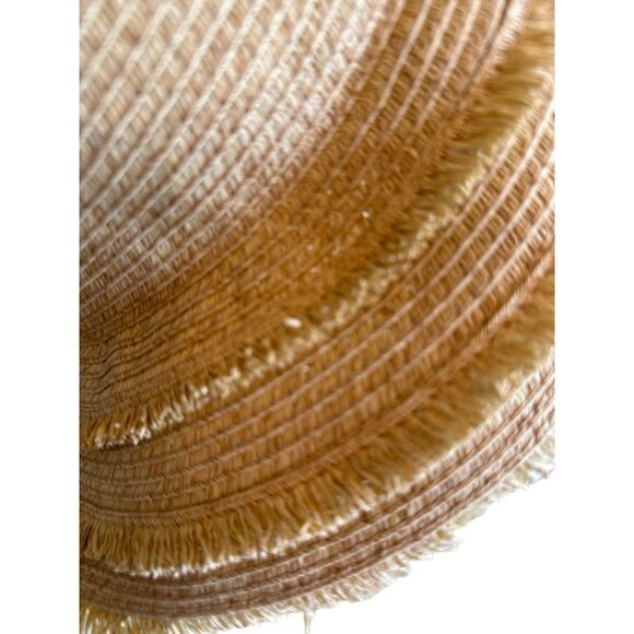 Sonoma Natural Fringe Detail Beach Sun Hat One Size - Picture 2 of 8